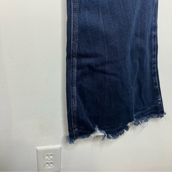 Kancan kurvy ultra high rise super flare Jeans women’s size 29 raw hem trendy - Picture 4 of 8